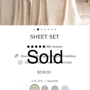 Luxury Sand sleep number king Sheet Set